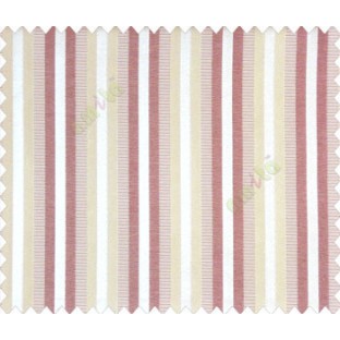 Relaxed contemporary stripes Purple Beige Peach shiny base Main Curtain